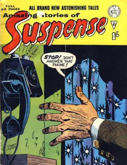 Suspense 42 - Phone - Curtain - Hand - Gold Cuff Link - Ringing