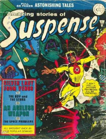 Suspense 64 - Full 68 Pages - Astonishing Tales - Amazing Stories Of - Silver Lady From Venus - The Boy And Ths Stars