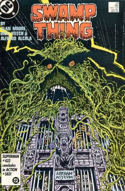 Swamp Thing 52 - Alan Moore - Alcala - Storm - Lightning - Asylum