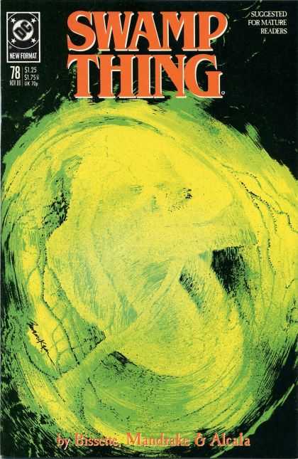 Swamp Thing 78 - Green - Dark - Blot - Smear - Black - Dave McKean