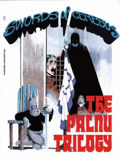 Swords of Cerebus 4 - The Palnu Trilogy - Chair - Man In A Cape - Sword - Pig Man