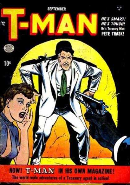 T-Man 1 - September - Hes Smart - Pete Trask - Gun - Woman