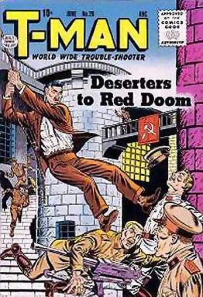 T-Man 26 - Rope - Stairs - Police Man - Gun - Deserters To Red Doom