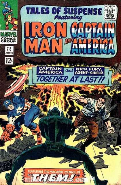 Tales of Suspense 78 - Captain America - Fight - Marvel - Marvel Comics - Ironman - Jack Kirby