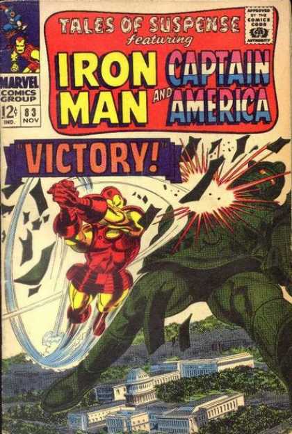 Tales of Suspense 83 - Iron Man - Captian America - 83 Nov - Victory - Washington Dc - Gene Colan