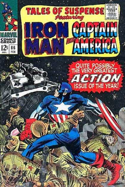 Tales of Suspense 86 - Iron Man - Captain America - Tales Of Suspense - Action - Iron Man And Captain America - Jack Kirby