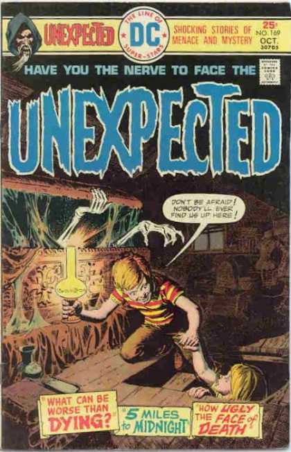 Tales of the Unexpected 169 - Have You The Nerve To Face The Unexpected - 5 Miles To Midnight - Attic - Skeleton Chest - How Ugly The Face Of Death