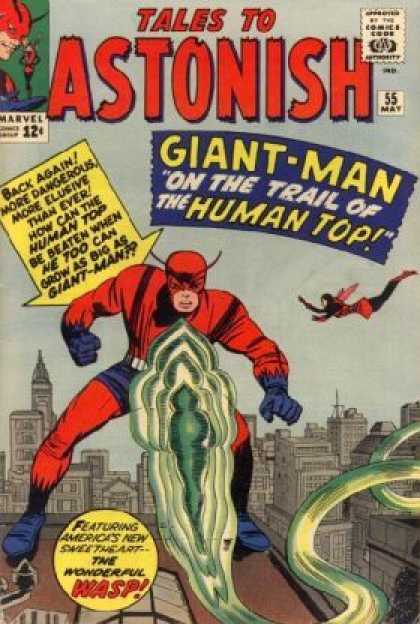 Tales to Astonish 55 - Superhero - Word - Flying - Building - Monster - Jack Kirby