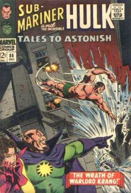 Tales to Astonish 86 - Warlord Krang - Flying - Submariner - Building - Floods - Gene Colan