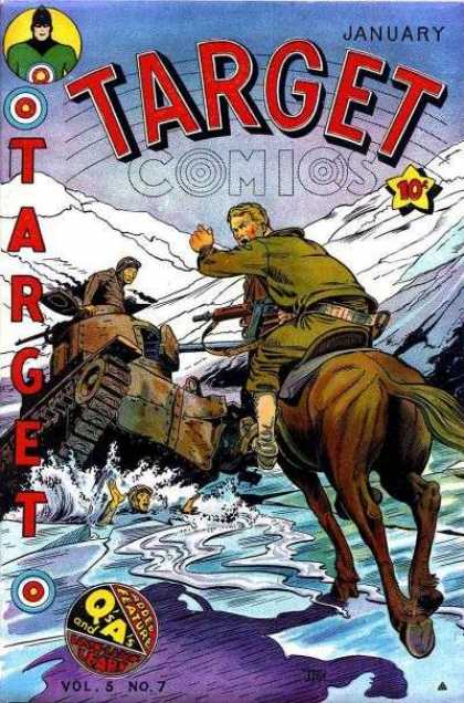 Adventure - Target - Men - War - Tank Target Comics 55 - Adventure - Target - Men - War - Tank