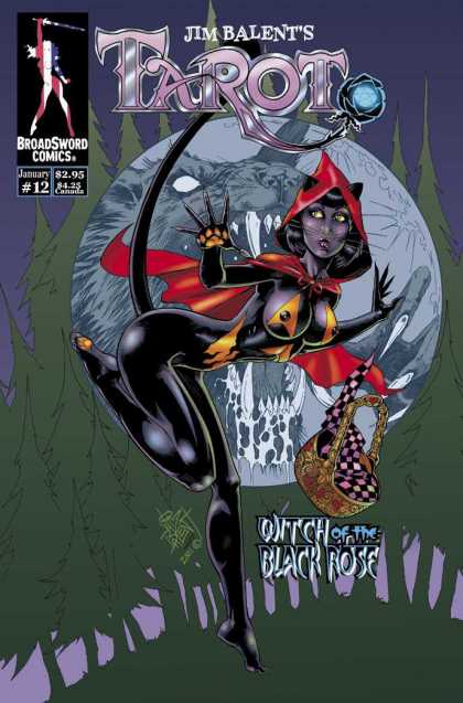 Tarot 12 - Broad Sword Comics - Jim Balents - Witch Of The Black Rose - Wolf - Basket