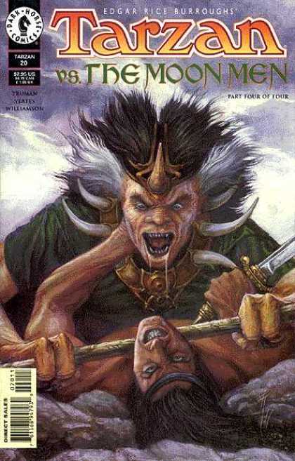 Tarzan 20 - Edgar Rice Burroughs - Dark Horse Comics - Moon Men - Sword - Monster - John Totleben