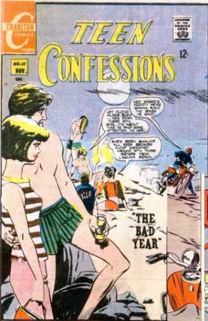 Teen Confessions 47 - Sand - Beach - Charlton Comics - No 47 - Bikini