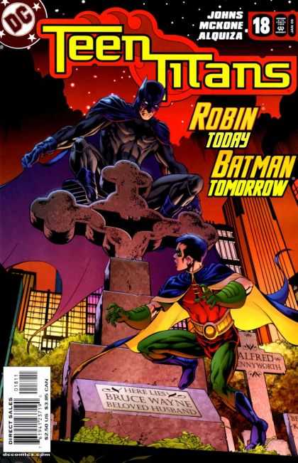 Teen Titans (2003) 18 - Robin - Batman - Cross - Skyscrapers - Graveyard - Mike McKone