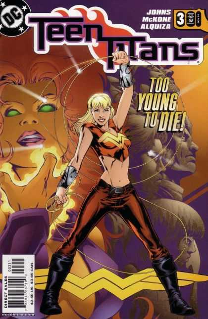 Teen Titans (2003) 3 - Flame - Dc Comics - Glowing Green Eyes - Girls - Mike McKone