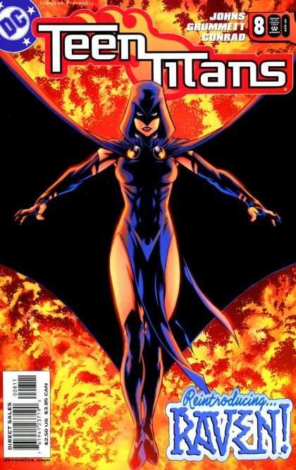 Teen Titans (2003) 8 - Raven - Flames - Johns - Grummett - Conrad - Mike McKone