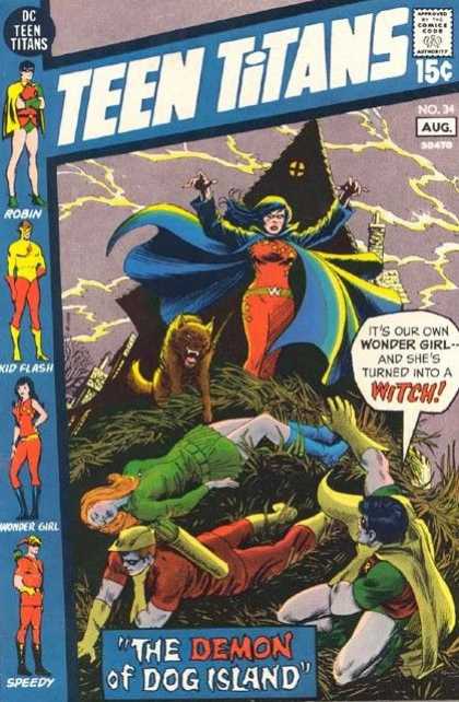 Teen Titans 34 - Curve Appeal - Robin And His Band Of Fairymen - Metamorphosis - Gay Robin - Robin And The Boys - Nick Cardy