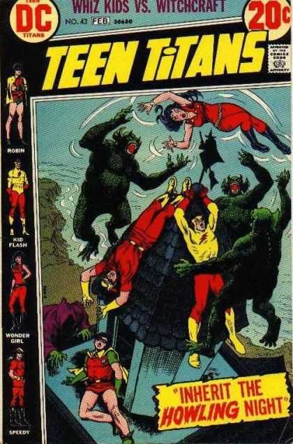 Teen Titans 43 - Inherit The Howling Night - Whiz Kids Vs Witchcraft - Robin - Kid Flash - Wonder Girl - Nick Cardy