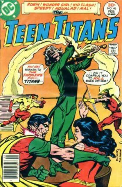 Teen Titans 46 - Robin - Wonder Girl - Kid Flash - Speedy - Aqualad - Richard Buckler
