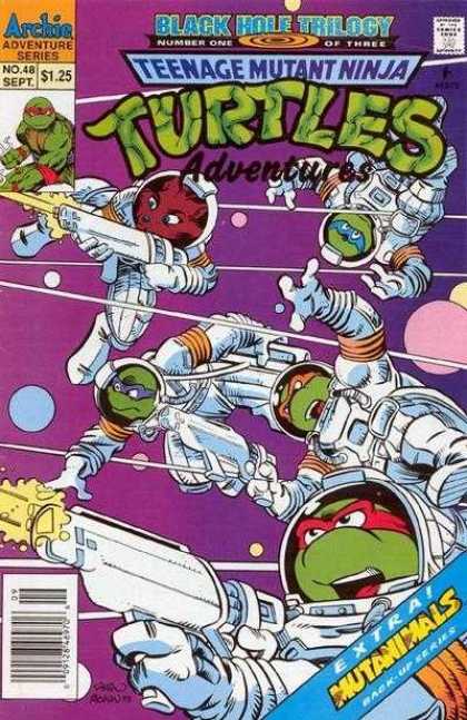 Teenage Mutant Ninja Turtles Adventures 2 48 - Archia Adventure Series - Number One Of Three - Black Hole Trilogy - Extra Mutanimals - Back-up Series