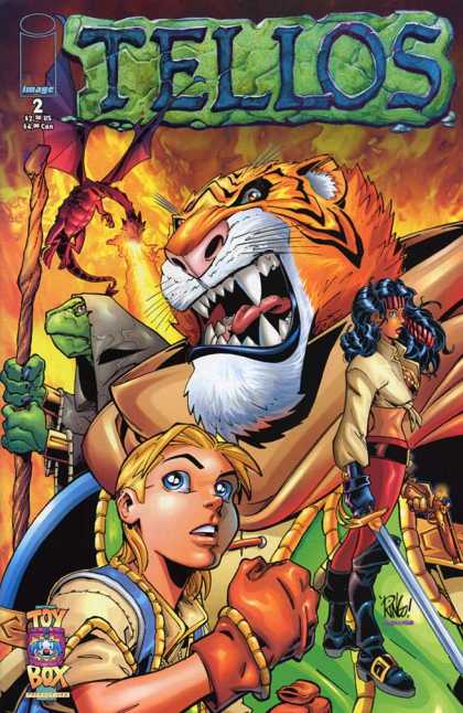 Tellos 2 - Tiger Person - Pirate - Dragon - Sword - Lizard Person - Mike Wieringo