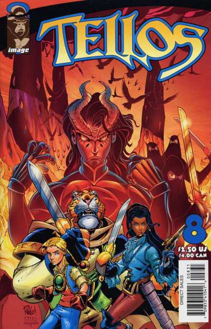 Tellos 8 - Fighting Tiger - 8 - Swords - Horns - Birds - Mike Wieringo