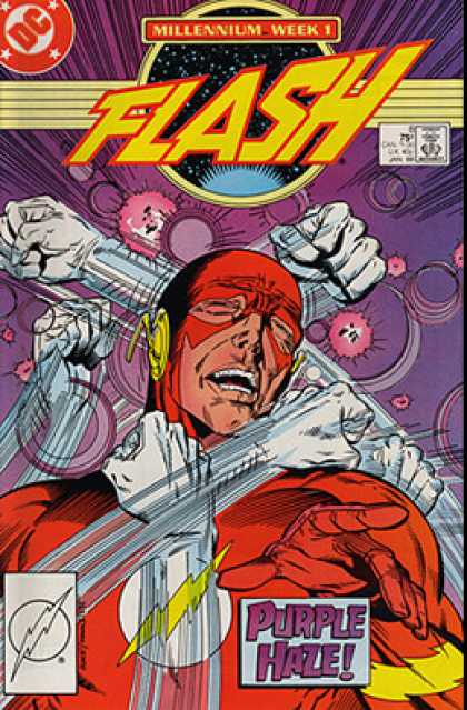 The Flash 8 - Dc Comics - Millennium Week - White Fist - Purple Haze - Lightning Bolt