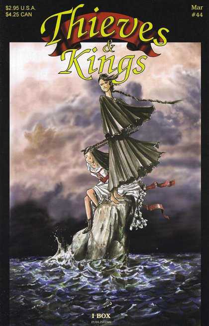 Thieves & Kings 44 - Two Girls - Stranded - Ocean - Rock - Clouds