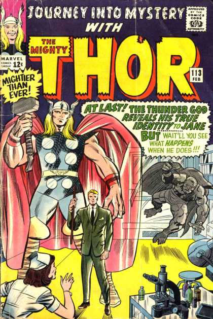 Thor 113 - Mystery - Jane - Hammer - Identity - Microscope