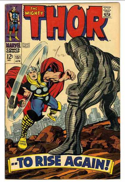 Thor 151 - Destroyer - Viking - Hammer Man - Muscle Man - Red Cap - Jack Kirby