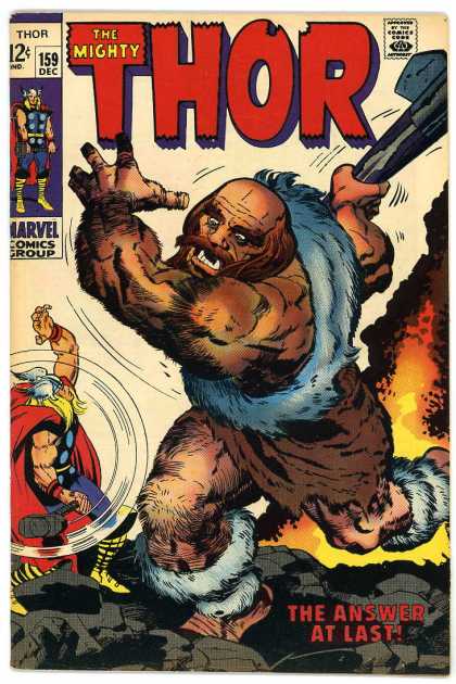 Thor 159 - The Mighty - Thor - Marvel - Comics Group - The Answer - Jack Kirby