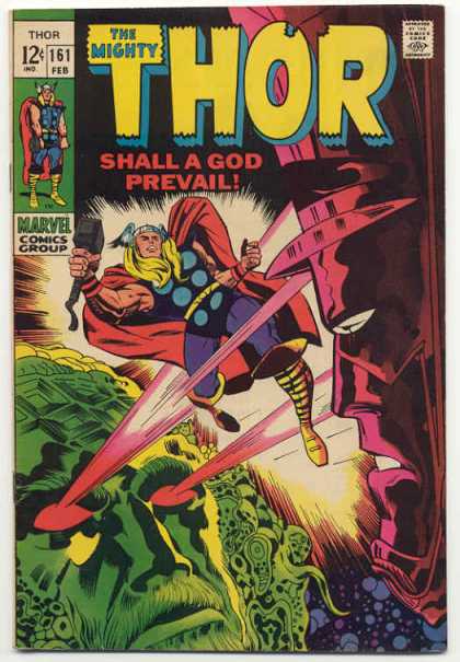 Thor 161 - Shall A God Prevail - Hammer - Marvel - The Mighty - Laser - Jack Kirby