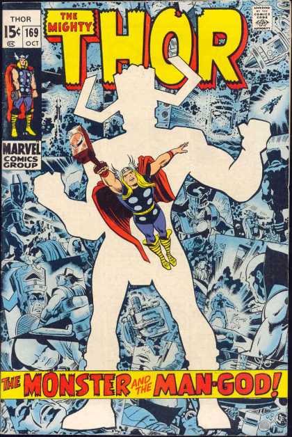 Thor 169 - Thunder God - Mjolnir - Conqueror - Galactus - Center - Jack Kirby