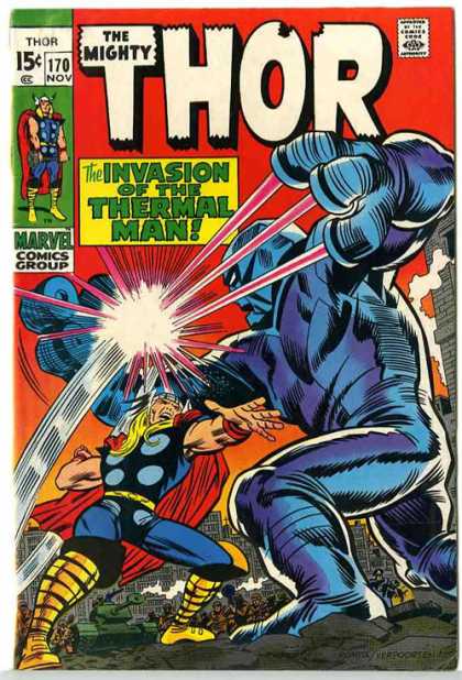 Thor 170 - Thermal - Invasion - Giant - Robot - Lasers - Jack Kirby