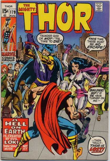 Thor 179 - Loki - The Mighty - Approved By The Comics Code Authority - 179 Aug - Marvel Comics Group - Jack Kirby