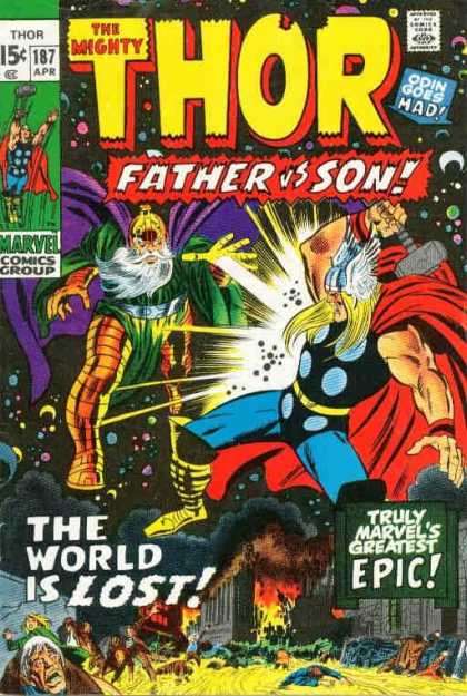 Thor 187 - Odin - Hammer - Father - Son - World Is Lost