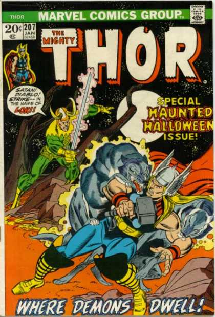 Thor 207 - Loki - Halloween - Wolf - Sword - Hammer