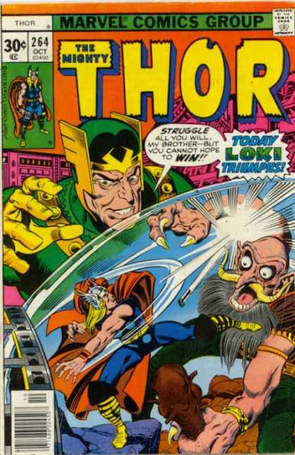 Thor 264 - Loki - Hammer - Marvel Comics Group - Gods - The Mighty