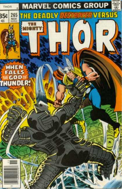Thor 265 - Armour - The Deadly Destroyer - Hammer - When Falls The God Of Thunder - Cloak