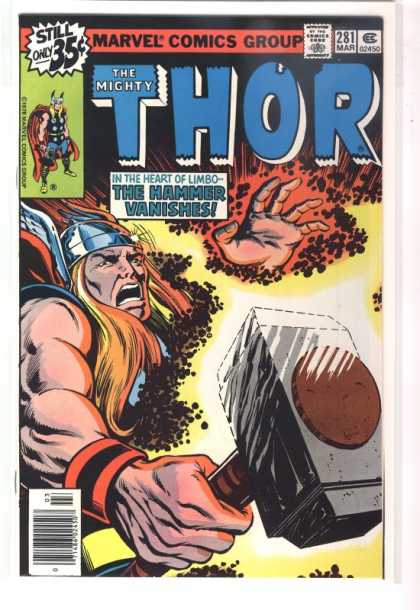 Thor 281 - Hammer - Fire Ball - Man - Cap - Yellow Hair