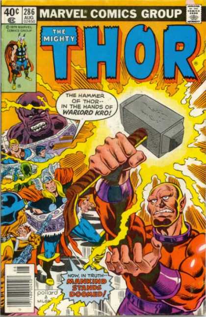 Thor 286 - The Hammer Of Thor - Stolen Hammer - Warlord - Super Hero - Magic Hammer