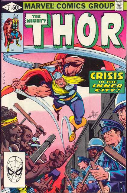 Thor 311 - Marvel - Hammer - Superheroe - God - Policemen