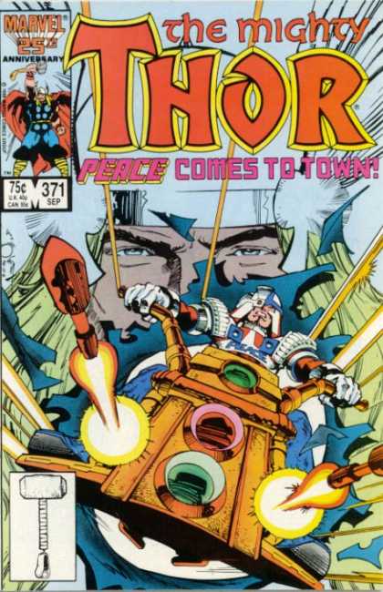 Thor 371 - Peace Comes To Town - Rocket - Automobile - Mighty - Helmet - Walter Simonson