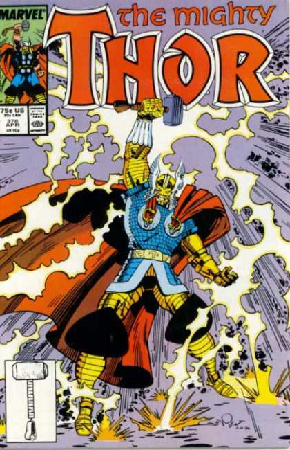 Thor 378 - Lightning - Hammer - Letters - Cappa - Clothe - Walter Simonson