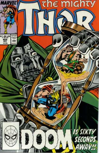Thor 409 - Doom - Hourglass - The Mighty Thor - In Sixty Seconds Away - Robot - Joe Sinnott