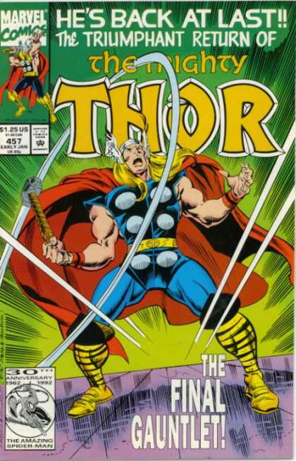 Thor 457 - Cape - Mjolnir - Hammer - Fire - Floor