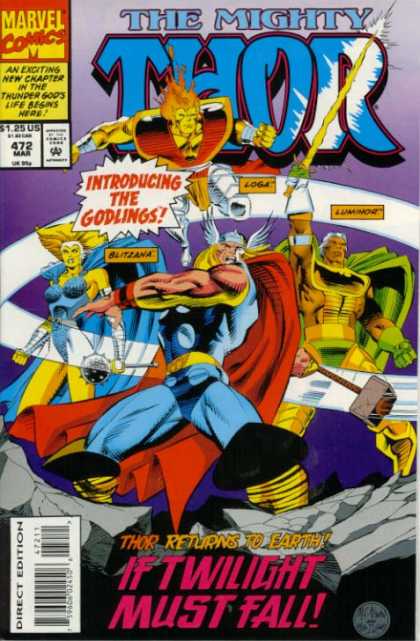Thor 472 - Hammer - Blitzana - Loga - Luminor - Marvel Comics