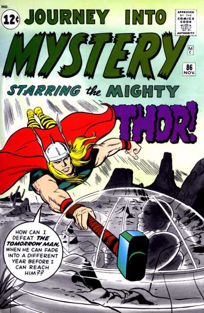 Thor 86 - Hammer - Spaceship - Journey Into Mystery - The Tomorrow Man - Flying