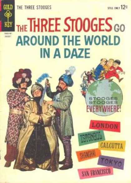 Three Stooges 15 - Costumes - Turbans - Sword - Globe - City Names