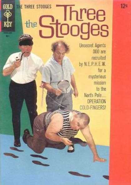 Three Stooges 28 - Operation Cold-fingers - Larry Moe And Curly - Magnifying Glass - Mission To The North Pole - Footprints